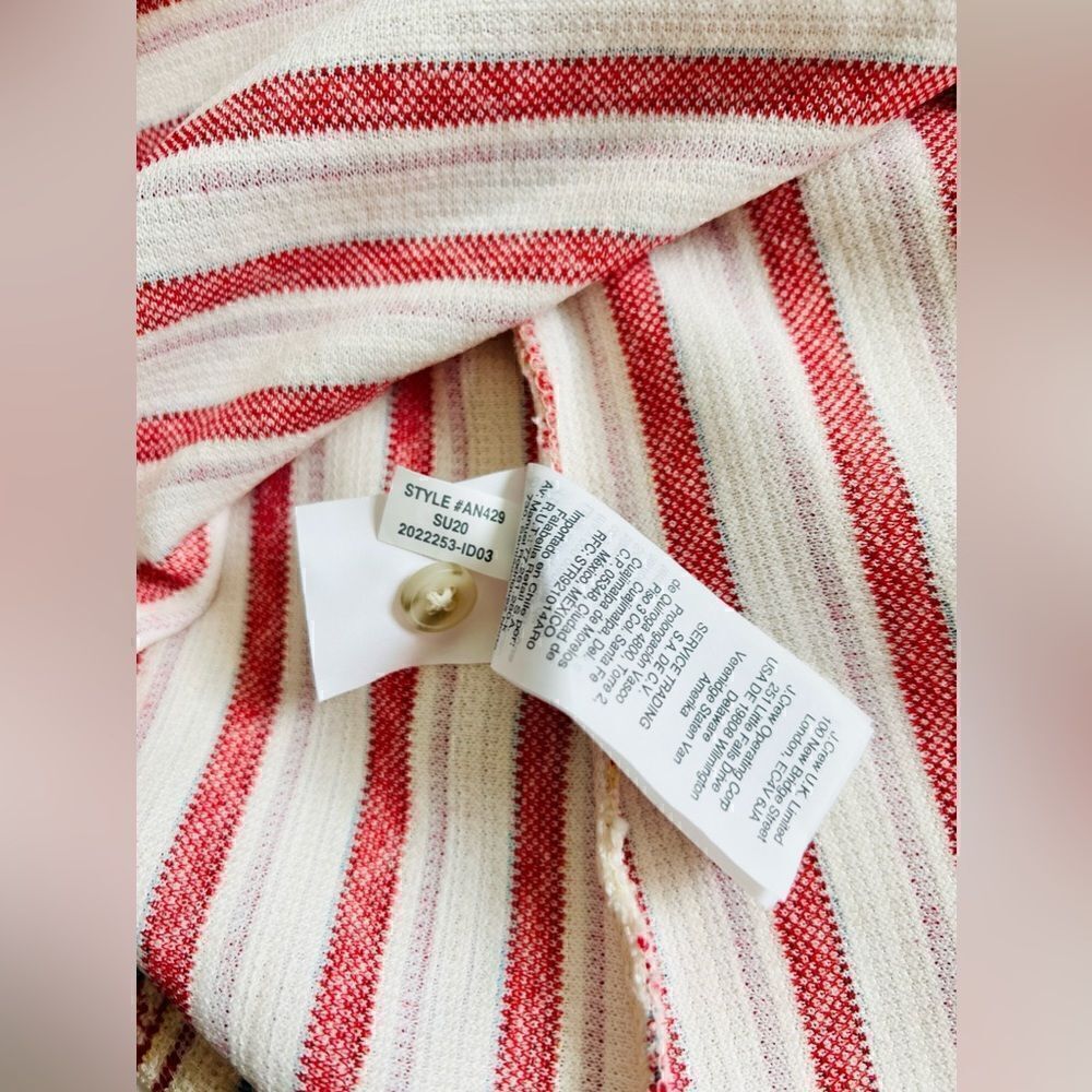 Madewell NWT Bouclé Stripe Cross-Back Tank Top Size XSmall style number AN429 - Picture 3 of 7